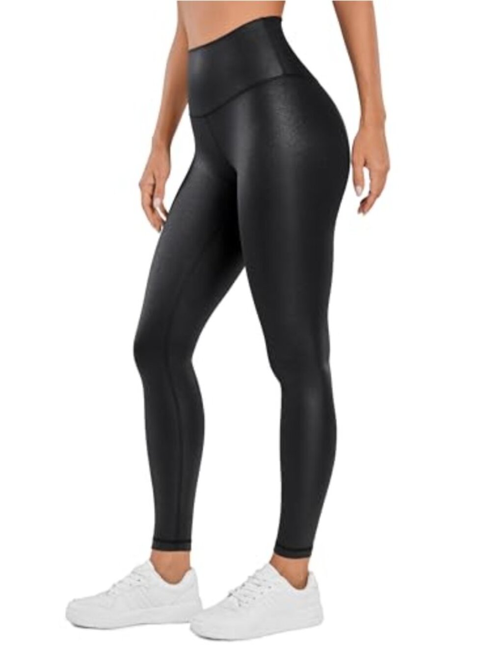 Faux Leather High Rise Skinny Leggings 28" Inseam